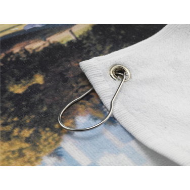 Logo trade promotional merchandise picture of: GolfTowel 400 g/m² 30x50