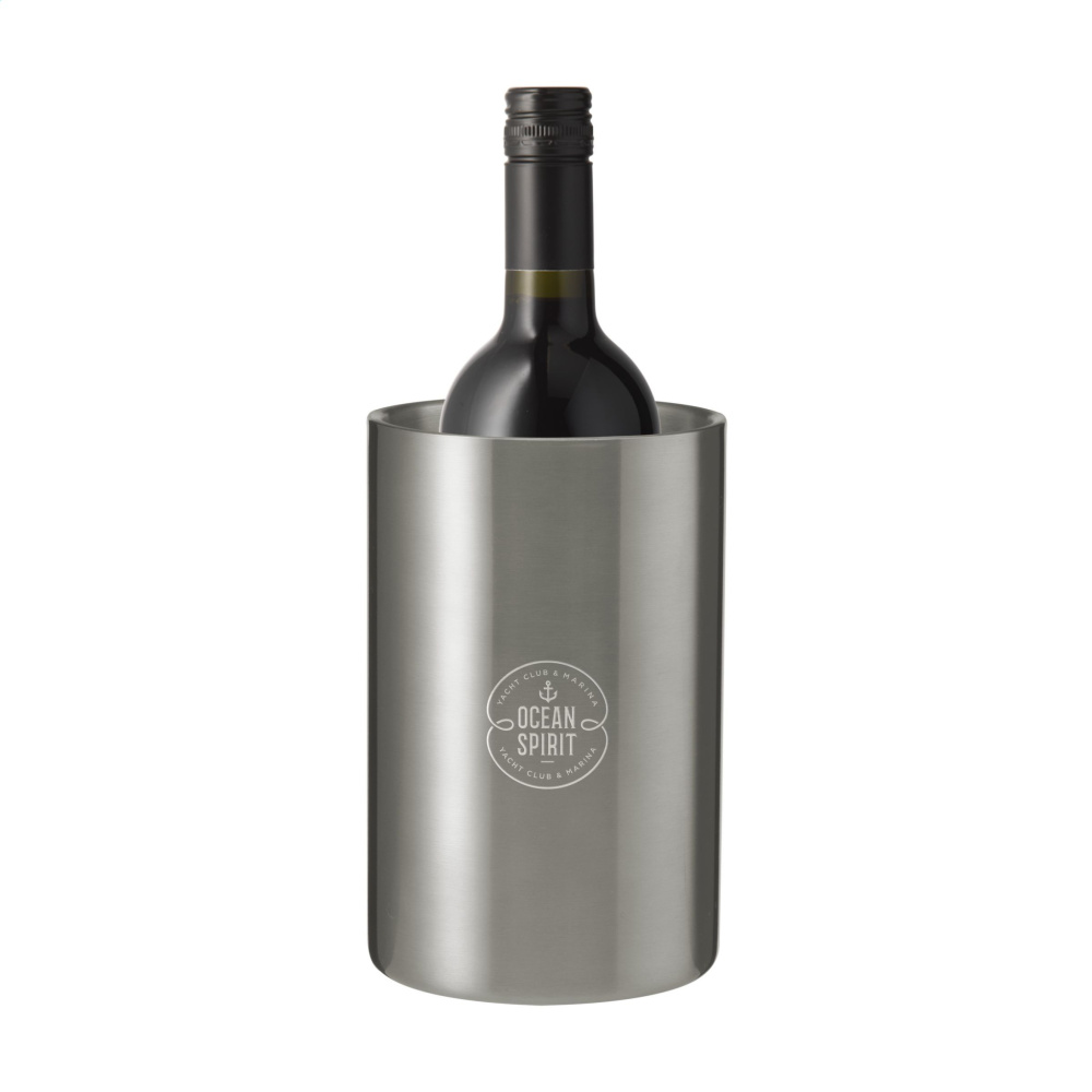 Logo trade promotional giveaways image of: CoolSteel RCS Recycled Steel wine cooler