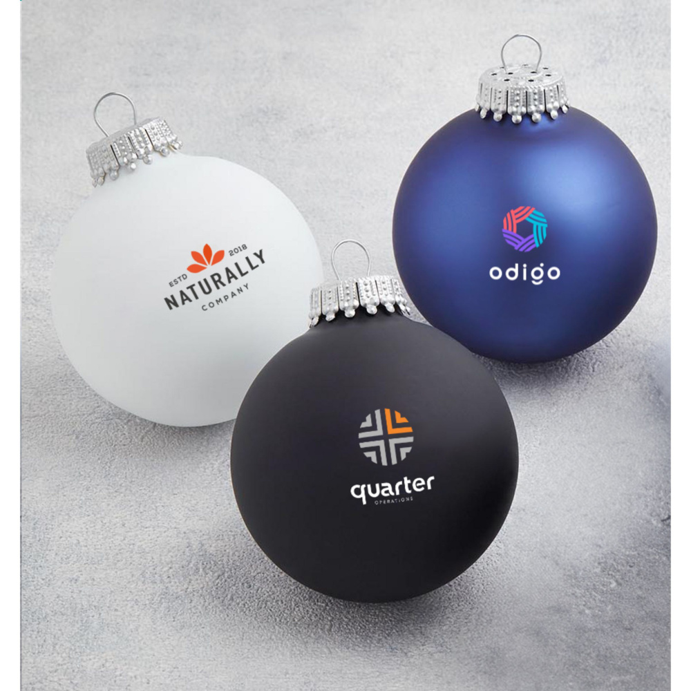 Logotrade promotional giveaway image of: Christmas Bauble Ø 6 cm - Made in Europe