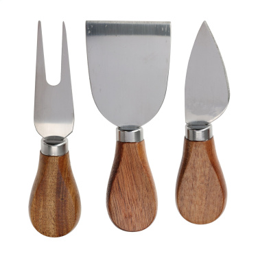 Logo trade promotional merchandise picture of: Cheese Platter Set 4-pcs