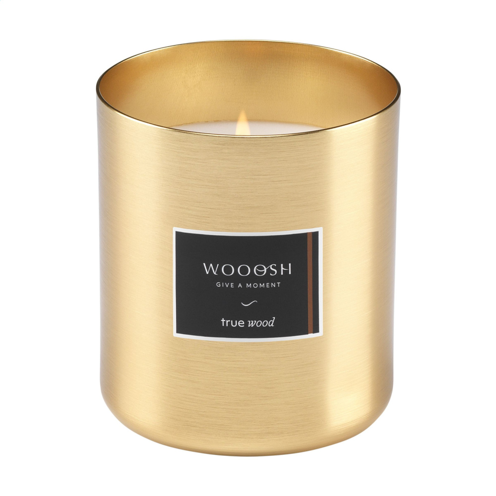 Logo trade business gift photo of: Wooosh Scented Candle True Wood X-Mas