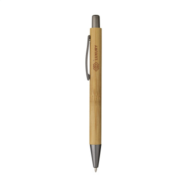 Logo trade corporate gifts image of: Sento Bamboo pen