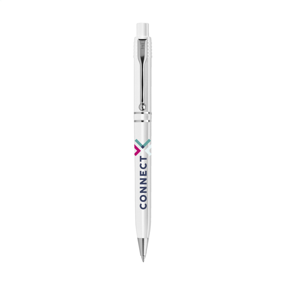 Logo trade promotional gifts image of: Stilolinea Raja Chrome Recycled pen
