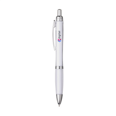 Logo trade promotional merchandise picture of: Athos Solid GRS Recycled ABS pen