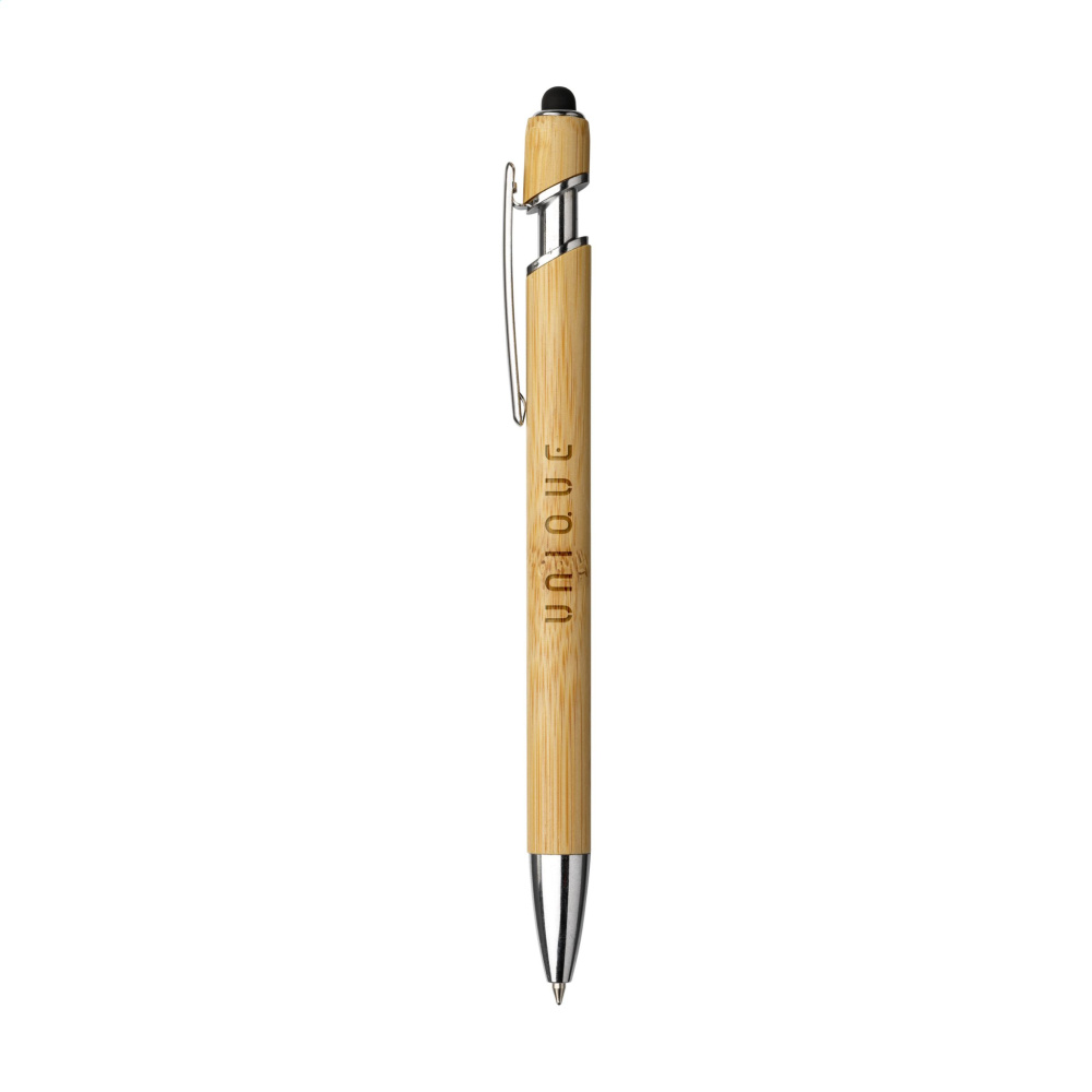 Logotrade promotional merchandise picture of: Luca Touch Bamboo stylus pen