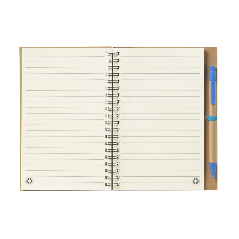 Logo trade business gift photo of: Recycle Note-L Paper notebook