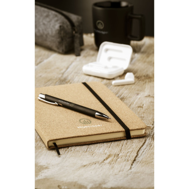 Logo trade promotional gifts image of: CorkNote A5 Paper notebook