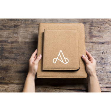 Logo trade business gifts image of: Eco Conference Cork A4 document folder