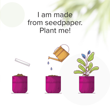 Logotrade business gift image of: Seed Paper Bookmark