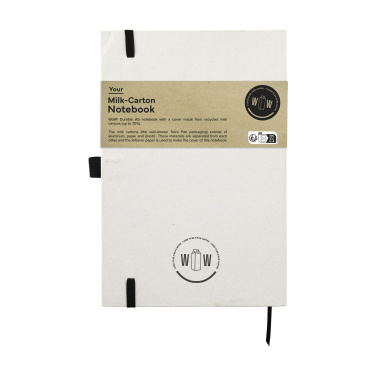 Logo trade promotional giveaways image of: Milk-Carton Paper Notebook A5