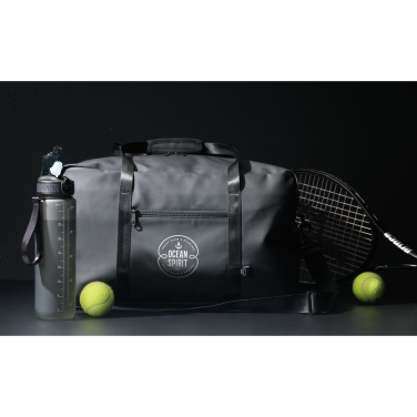 Logo trade promotional merchandise photo of: Lennon RCS Recycled PU Sports-/Travelbag