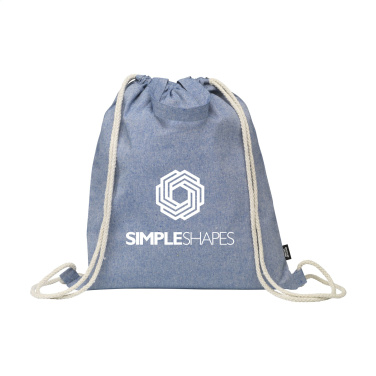 Logotrade promotional items photo of: GRS Recycled Cotton PromoBag Plus (180 g/m²) backpack