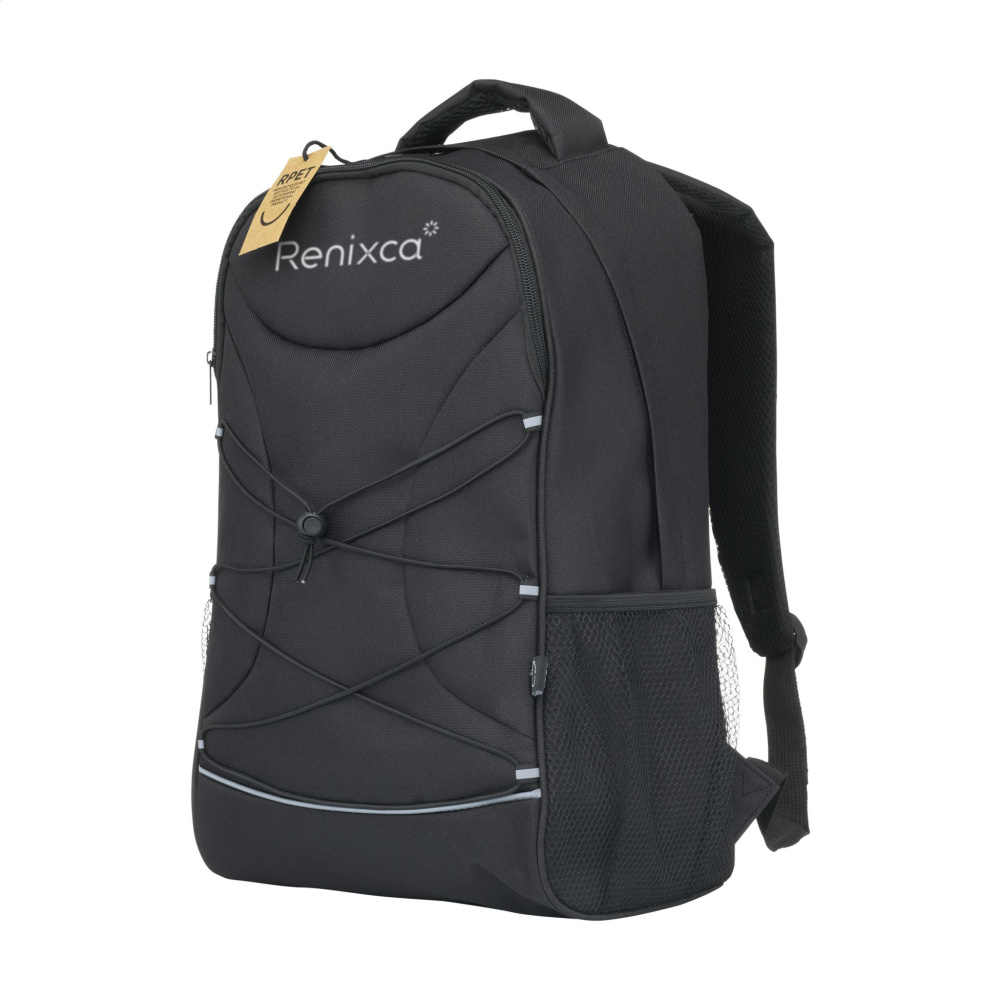 Logo trade business gifts image of: Flashline GRS RPET Laptop Backpack