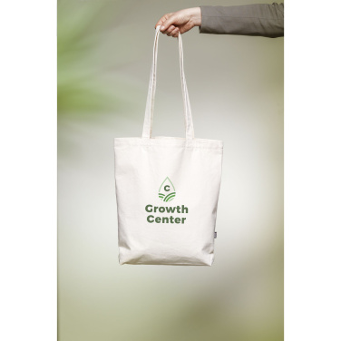 Logo trade promotional merchandise picture of: GRS Recycled Canvas Bag Natural (260 g/m²)
