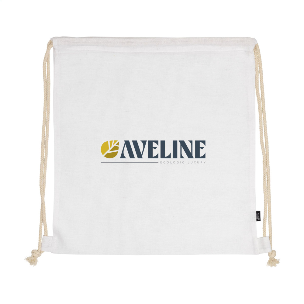 Logotrade promotional gift image of: PromoColour GRS Recycled Cotton Backpack (150 g/m²)