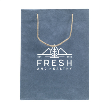 Logo trade advertising product photo of: Leaf It Bag recycled with jeans fibres (180 g/m²) L