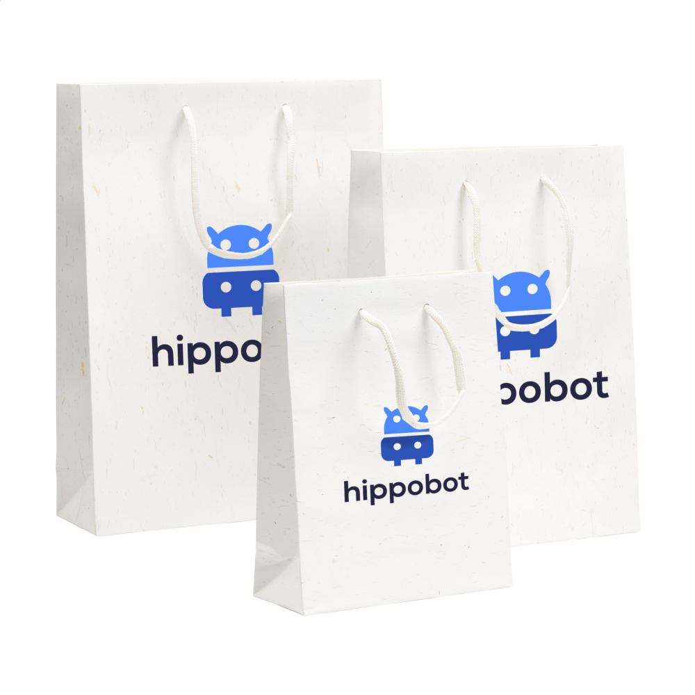 Logo trade promotional items picture of: Leaf It Bag recycled with straw fibres (180 g/m²) M