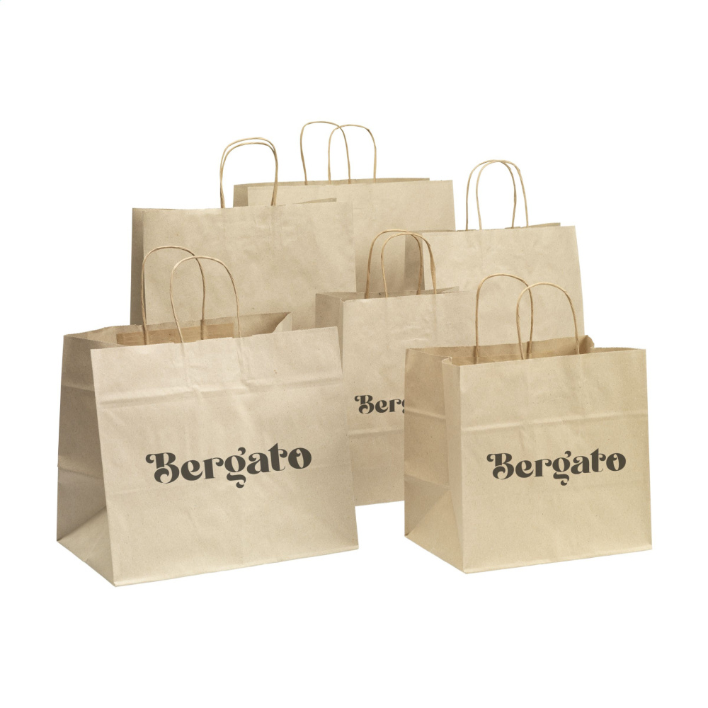 Logotrade promotional merchandise picture of: Leaf It Bag recycled grass paper (90 g/m²) XL