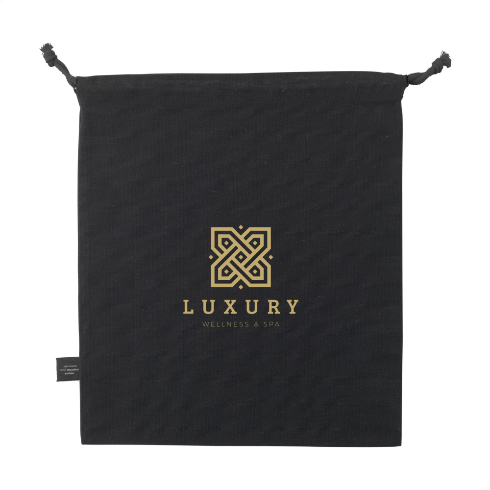 Logotrade corporate gift picture of: Gift Pouch GRS Recycled Cotton (150 g/m²) M