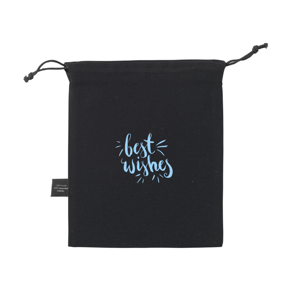 Logo trade promotional giveaways image of: Gift Pouch GRS Recycled Cotton (150 g/m²) S