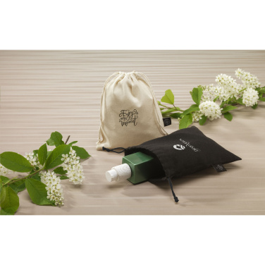 Logo trade business gift photo of: Gift Pouch GRS Recycled Cotton (150 g/m²) S