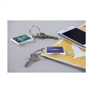Logo trade promotional giveaways image of: Club keyring