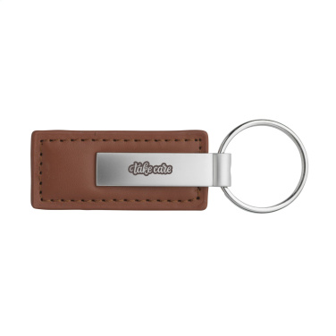 Logo trade promotional merchandise picture of: LeatherKey keyring