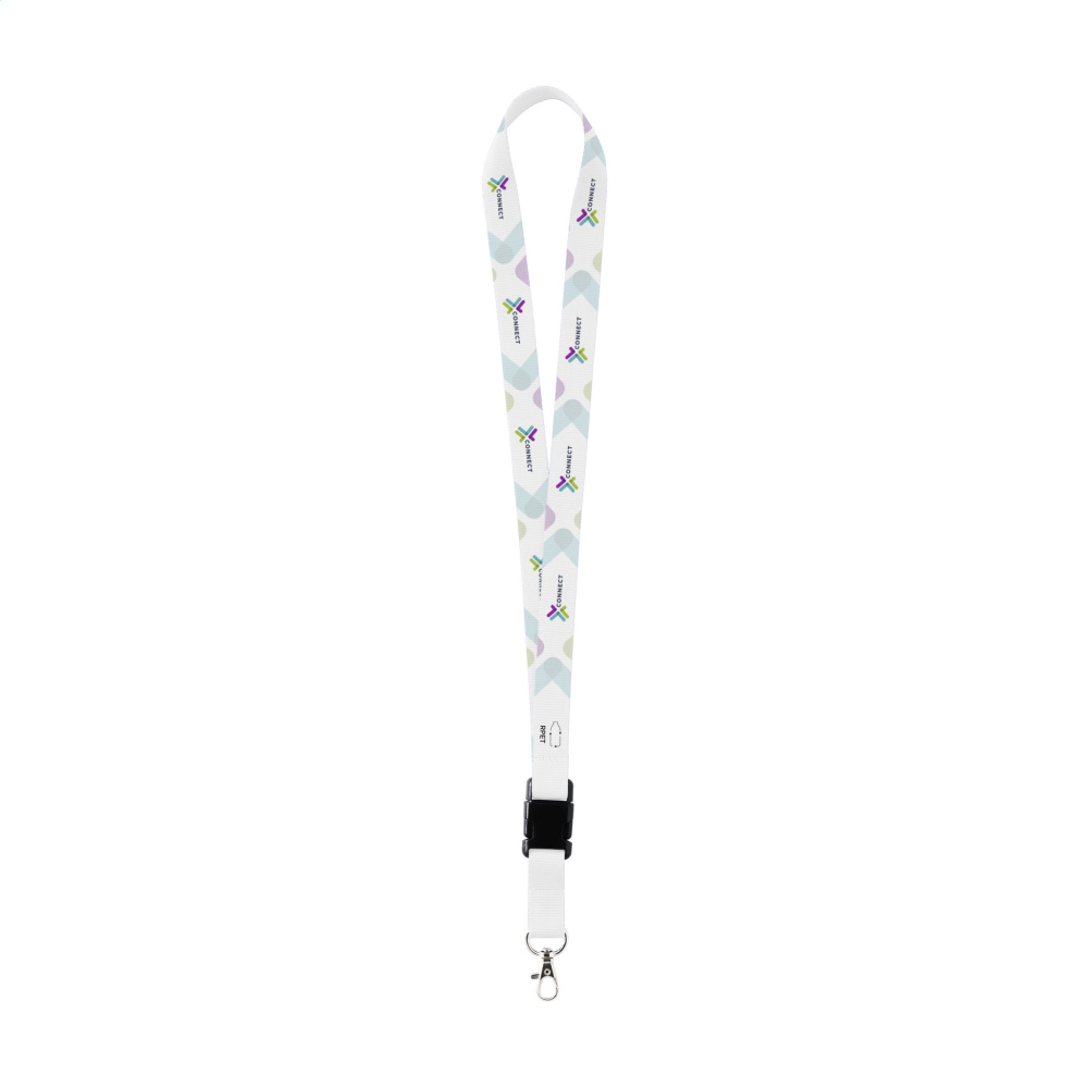 Logo trade promotional gift photo of: Lanyard Sublimation Buckle RPET 2 cm keycord