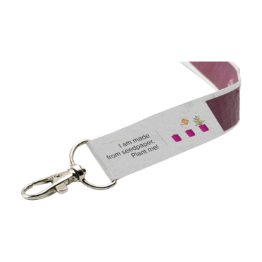 Logo trade promotional merchandise picture of: Seed Paper Lanyard 2 cm