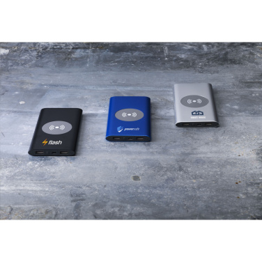 Logotrade promotional merchandise picture of: Aluminium 8000 Wireless Powerbank wireless charger