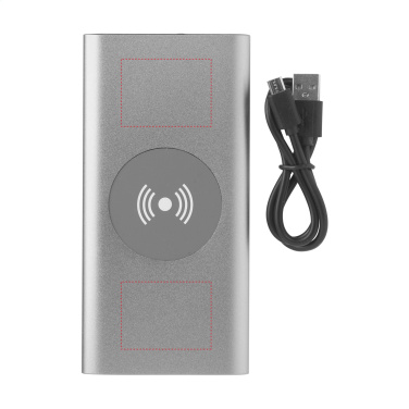 Logotrade promotional gifts photo of: Aluminium 8000 Wireless Powerbank wireless charger