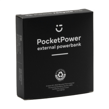 Logo trade corporate gifts image of: PocketPower 5000 RCS Recycled Powerbank