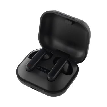 Logo trade promotional gifts image of: Aron TWS Wireless Earbuds in Charging Case