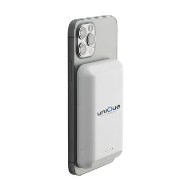 Logo trade promotional item photo of: Force Magnetic RCS Recycled Wireless Powerbank 5000