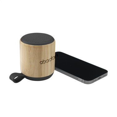 Logo trade promotional product photo of: Timor Bamboo Wireless Speaker