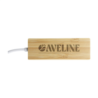 Logotrade business gift image of: Bamboo USB Hub