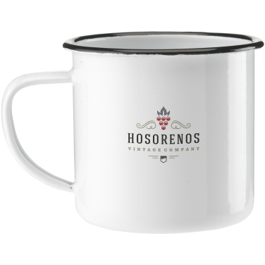 Logo trade promotional giveaway photo of: Retro Enamel Mug 350 ml