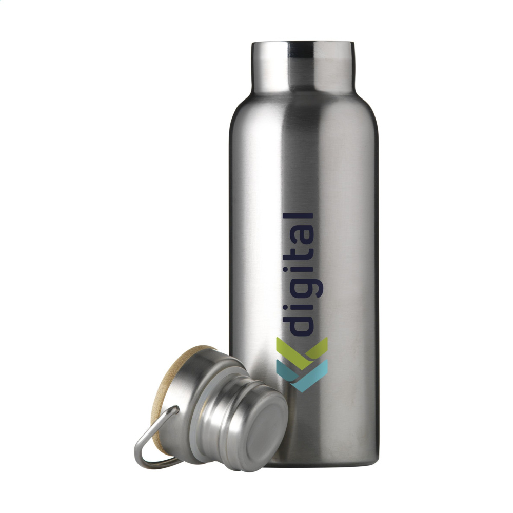 Logo trade promotional giveaways image of: Nordvik RCS Recycled Steel 500 ml drinking bottle