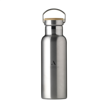 Logo trade business gifts image of: Nordvik RCS Recycled Steel 500 ml drinking bottle