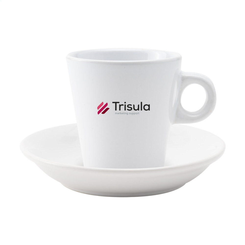 Logo trade promotional products image of: Burano 200 ml mug and saucer