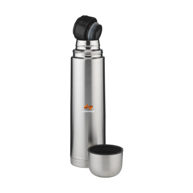 Logo trade corporate gifts picture of: Thermotop Maxi RCS Recycled Steel 1,000 ml thermobottle