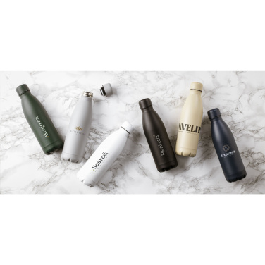 Logo trade promotional giveaways image of: Topflask Premium RCS Recycled Steel drinking bottle