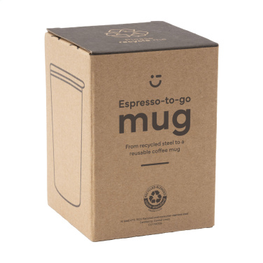 Logo trade advertising products picture of: Espresso-to-Go Mug RCS Recycled Steel 170 ml