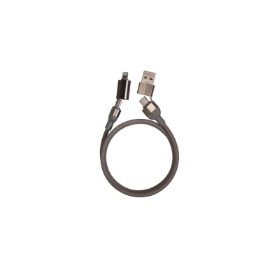 Logo trade promotional gifts image of: Charging cable with data transfer DONNES Pierre Cardin