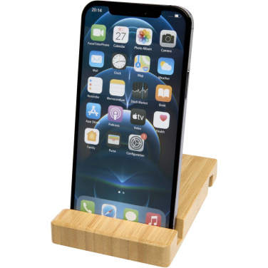 Logotrade advertising products photo of: Bubup bamboo 2-angled tablet and phone stand