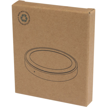 Logo trade promotional giveaways image of: Freal 15W recycled plastic wireless charging pad