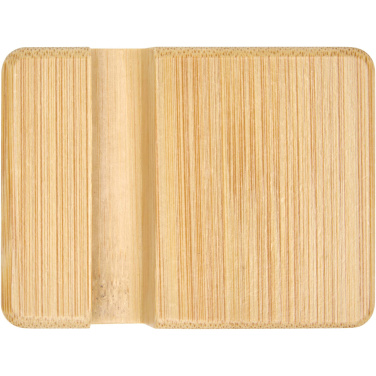 Logo trade corporate gifts image of: Ebla bamboo phone stand
