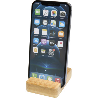 Logotrade promotional item image of: Ebla bamboo phone stand