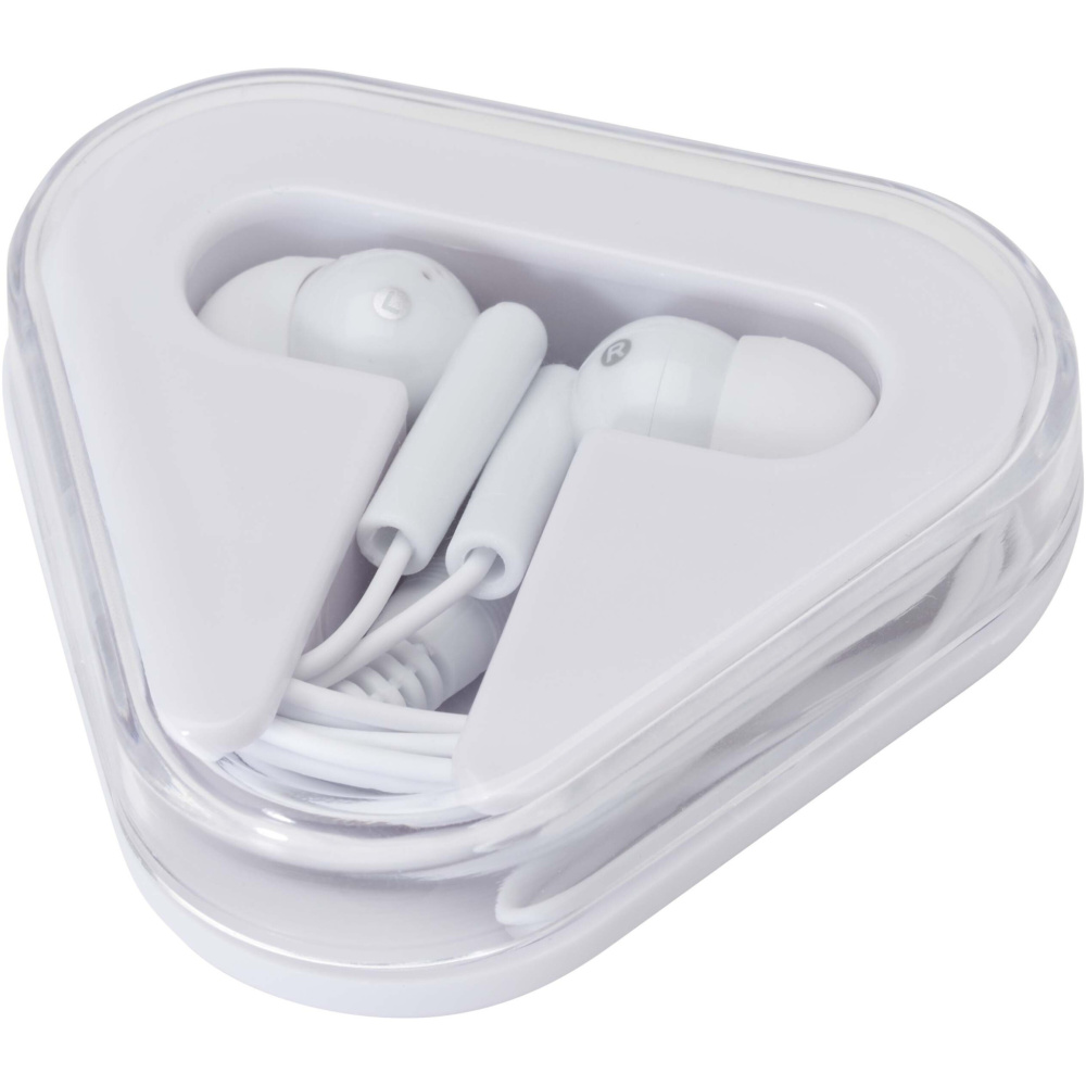 Logo trade promotional merchandise photo of: Rebel earbuds with recycled plastic storage box