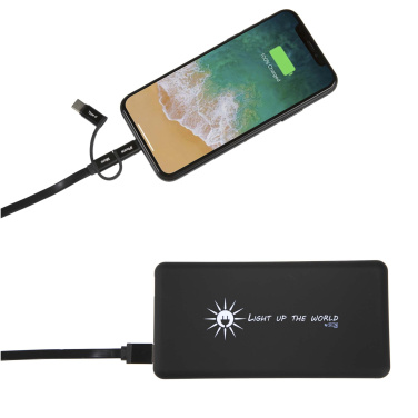Logotrade corporate gift image of: SCX.design P30 8000 mAh light-up solar power bank